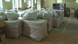 12 тонн гуманитарного груза отправили из Иркутска в город Кировск ЛНР