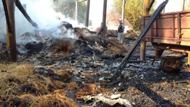 Корм для животных сгорел в Горномарийском районе Марий Эл