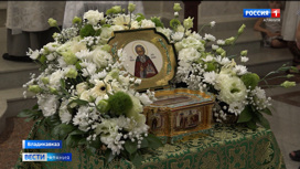 Во Владикавказ доставили ковчег с частицей мощей преподобного Сергия Радонежского