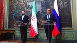 Пресс-конференция глав МИД РФ и Ирана