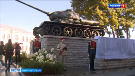 В Ивангороде открыли памятник танку Т-34