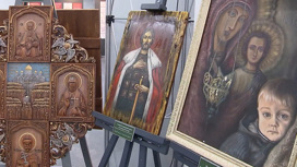 В Минюсте выставляют картины, написанные заключенными