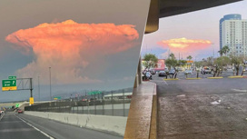 Над Лас-Вегасом заметили странное облако