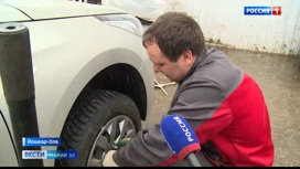 Водители Йошкар-Олы стоят в очередях, чтобы сменить резину