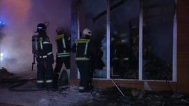Пожар на площади более 700 кв. м. произошел к комплексе строений в Балашихе