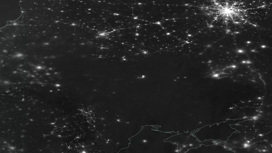 Из космоса Украина выглядит темным пятном