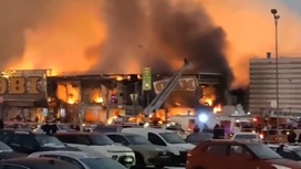 Названа причина взрывов в горящем в Химках гипермаркете