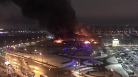 Как выглядит гипермаркет OBI в Химках после пожара