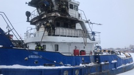 В Рыбинске загорелась каюта капитана шлюзового буксира