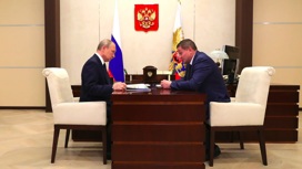 Рабочая встреча Владимира Путина с губернатором Волгоградской области