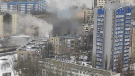 Ракета попала в многоэтажку в Донецке