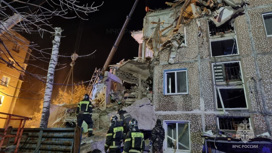 МЧС показало кадры разбора завалов на месте взрыва в городе Ефремове