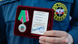 Астраханского спасателя наградили за участие в создании главка МЧС в Запорожье