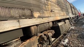 Магистральный тепловоз загорелся в локомотивном депо