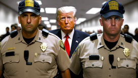 Нейросеть создала фотохронику задержания Дональда Трампа