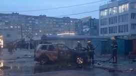 Место подрыва автомобиля в Мелитополе сняли на видео