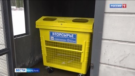 В Петрозаводске начали установку первых контейнеры для сухих отходов