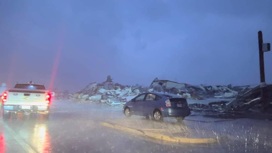 Последствия разгула торнадо в Миссисипи сняли на видео