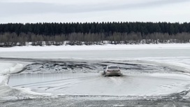 Зимнюю переправу через Иртыш закрыли в Тюменской области на месяц раньше обычного