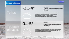 Похолодание до -4 градусов ожидает томичей в четверг