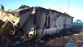 Два пенсионера погибли во время пожара в доме под Новосибирском