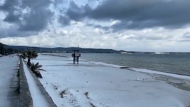 Турецкий курорт засыпало снегом