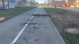 Установлена причина провала асфальтового полотна на велодорожке на улице Куконковых в Иванове