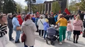 В Риге прошел митинг против русофобии