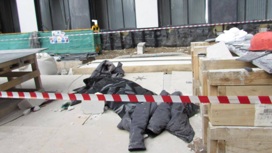 Рухнувший бетонный блок убил рабочего на стройке в Москве