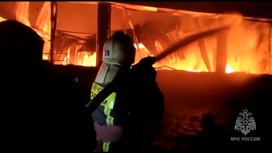 Пожарные ликвидировали открытое горение на заводе дверей в Тольятти