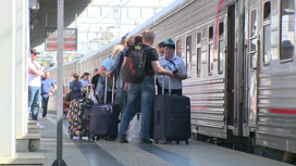 Число туристов, прибывших в Сочи железнодорожным транспортом, за неделю выросло почти на 20%