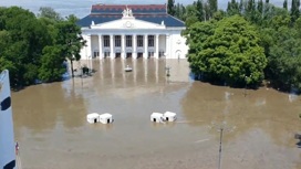 Уровень воды в Новой Каховке начал спадать