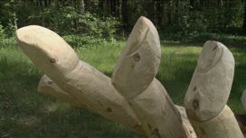 Скульптуры из дерева и металла появились на тропе Паустовского в Рязани