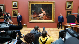 За реставрацию изрезанной вандалом картины Репина дали госпремию
