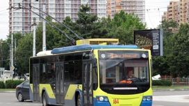 Первый троллейбус выехал сегодня утром от новой конечной остановки маршрута № 4 в Краснодаре