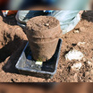 Керамическая погребальная урна, найденная возле Лу. Фото: ANU