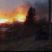 Лесной пожар перекинулся на дачи в Канске Фото: МВД Красноярского края