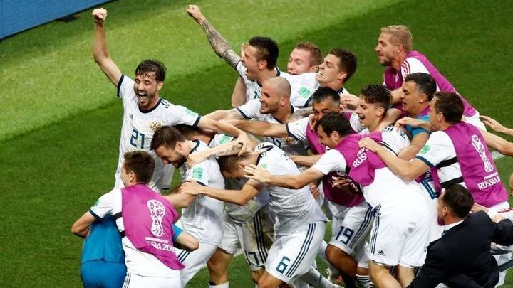 Сборная Россия выходит в четвертьфинал Чемпионата мира по футболу