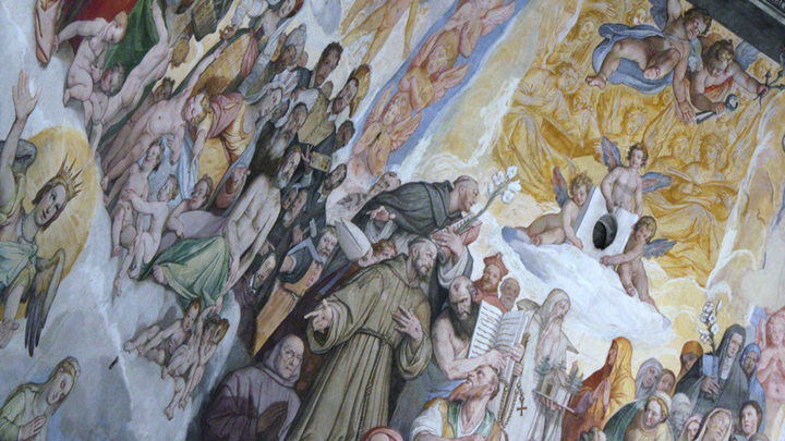 Санта Мария дель Фьоре, роспись центрального купола художников Вазари и Дзуккари. Фото Леонида Варебруса