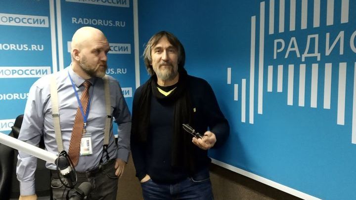 Дмитрий Конаныхин и Тигран Мкртычев в студии "Радио России"