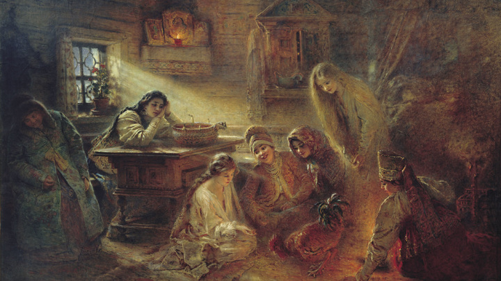 К. Маковский "Святочные гадания", 1890-е