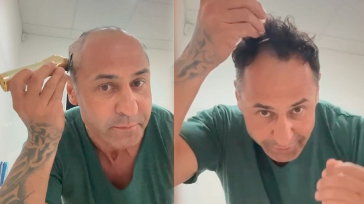 Стас Костюшкин побрился налысо после критики в соцсети